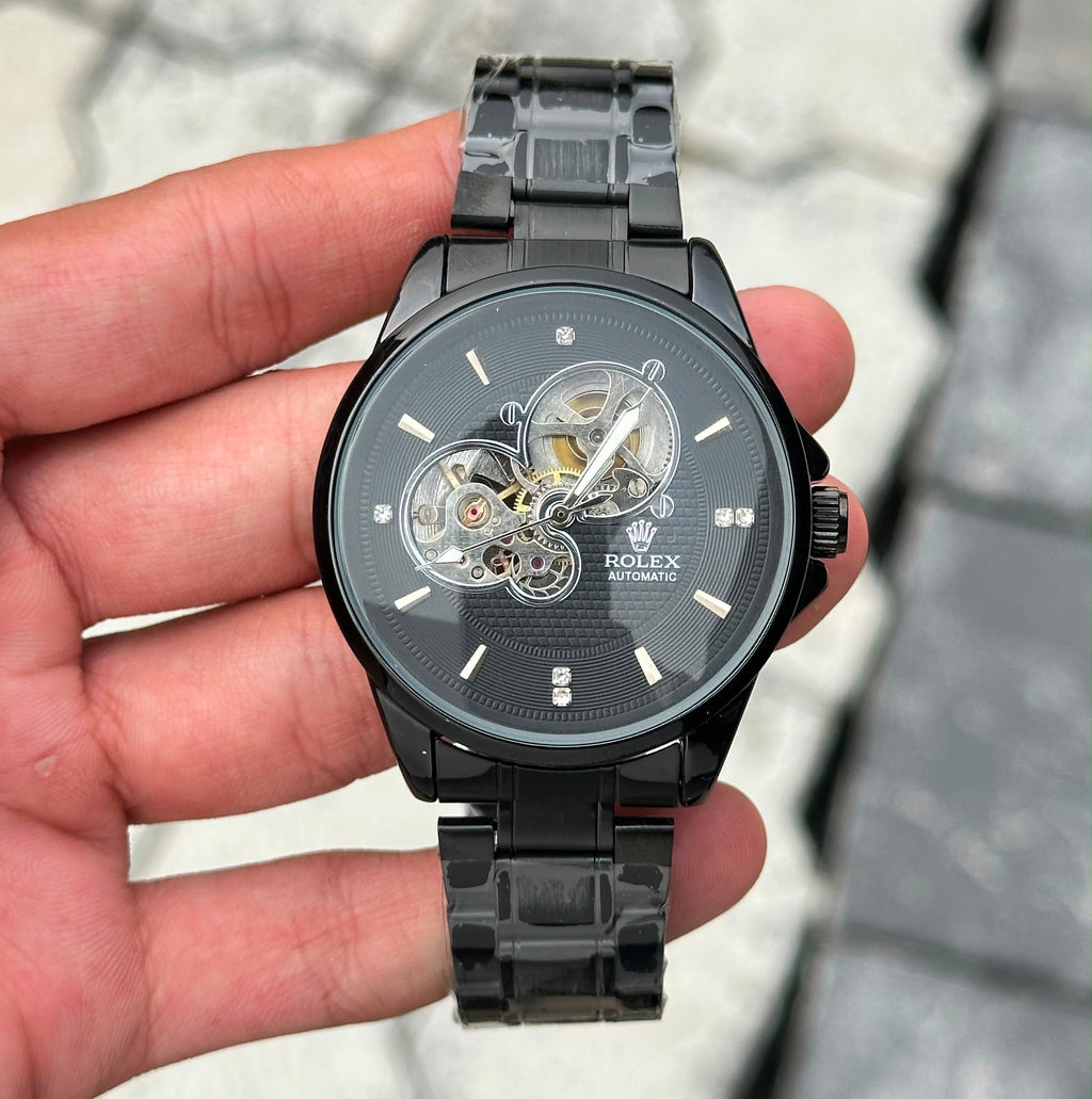 Skeleton Automatic Black Dial