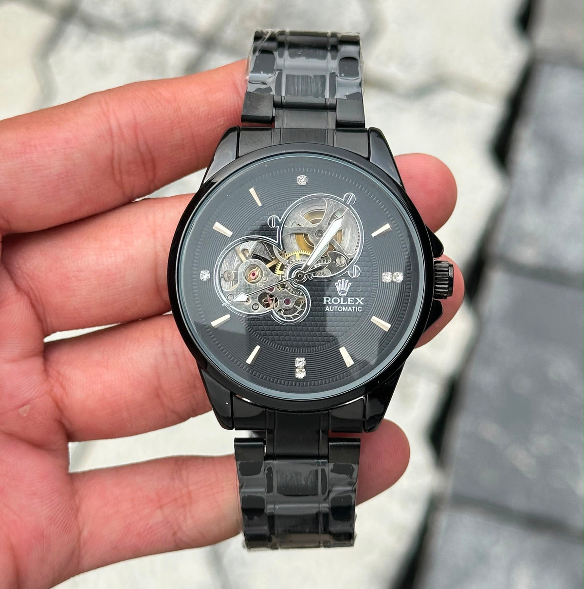 Skeleton Automatic Black Dial