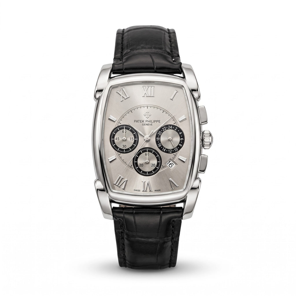 Patek Philippe Barrel Silver Chronograph